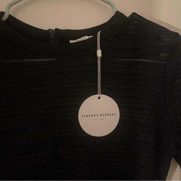 Finders Keepers Black Sheer Top - Picture 6 of 7